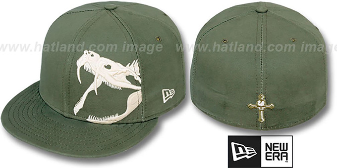 New Era 'RATTLER' Olive-Bone Fitted Hat