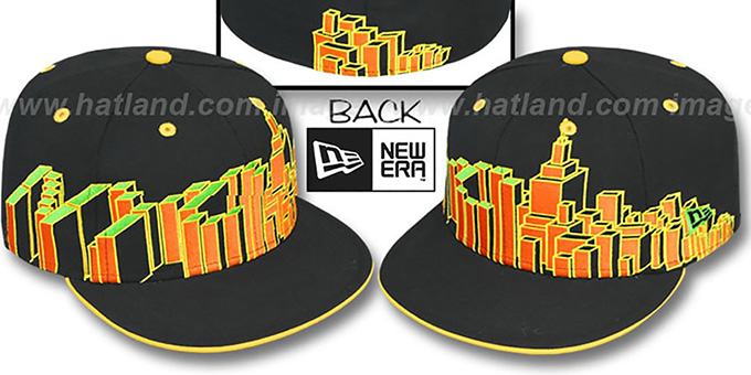 New York 'NYC BLOCK CITY-SKYLINE' Rasta Fitted Hat by New Era