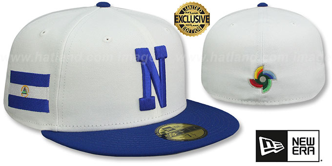 Nicaragua '2023 WBC GAME' White-Royal Hat by New Era