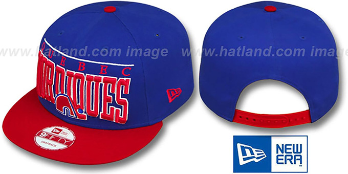 Nordiques 'LE-ARCH SNAPBACK' Royal-Red Hat by New Era