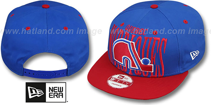 Nordiques 'STEP-ABOVE SNAPBACK' Blue-Red Hat by New Era