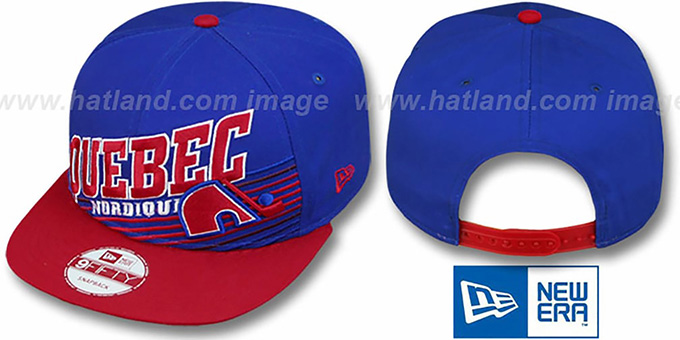 Nordiques 'STILL ANGLIN SNAPBACK' Royal-Red Hat by New Era