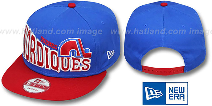 Nordiques 'STOKED SNAPBACK' Blue-Red Hat by New Era