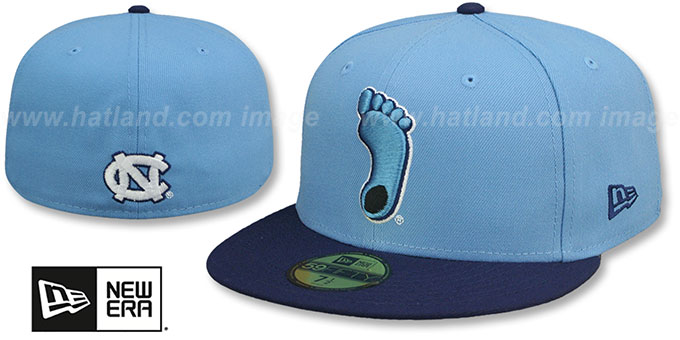 North Carolina 'ALT NCAA TEAM-BASIC' Sky-Navy Fitted Hat by New Era