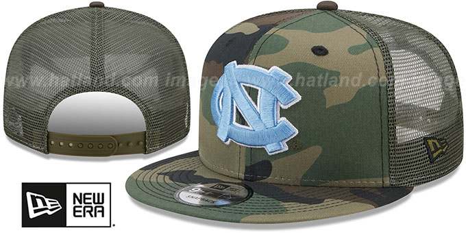 North Carolina 'ARMY CAMO TRUCKER' Hat by New Era