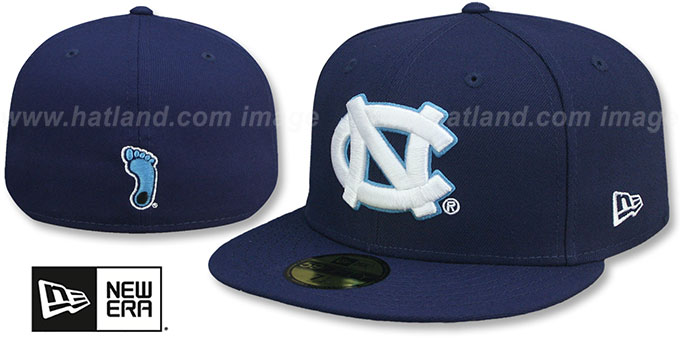 North Carolina 'NCAA TEAM-BASIC' Navy Fitted Hat by New Era