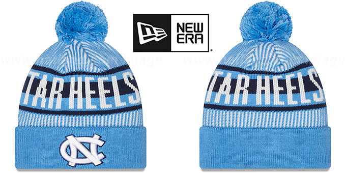 North Carolina 'STRIPED' Knit Beanie Hat by New Era