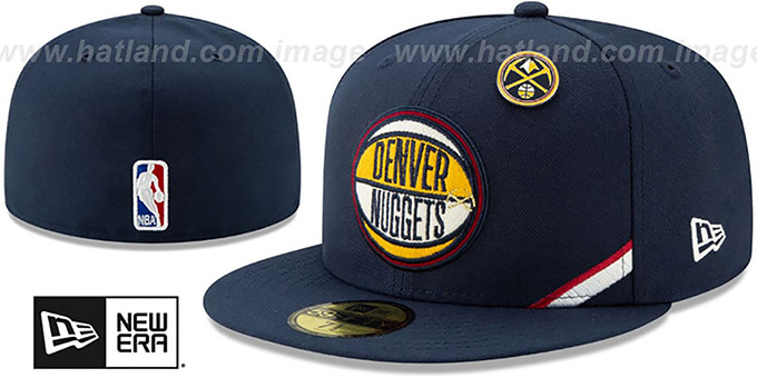 Nuggets '2019 NBA DRAFT' Navy Fitted Hat by New Era