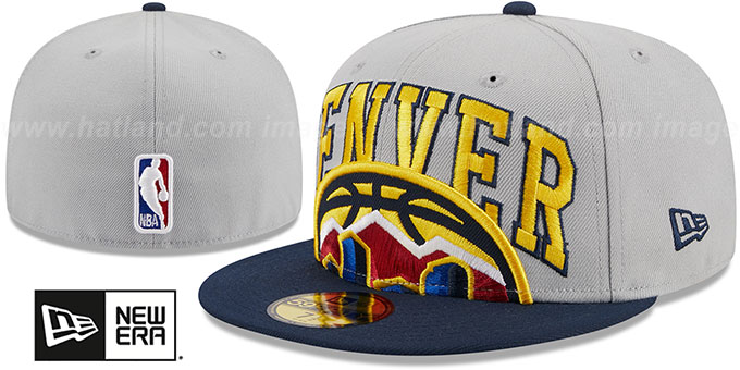 Nuggets '2023 NBA TIP OFF' Grey-Navy Fitted Hat by New Era