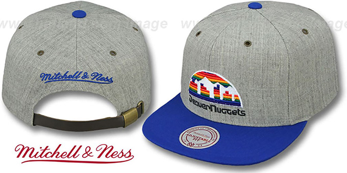 Nuggets '2T-HEATHER STRAPBACK' Hat Mitchell and Ness