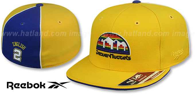 Nuggets 'ALEX ENGLISH SWINGMAN' Gold-Royal Fitted Hat by Reebok