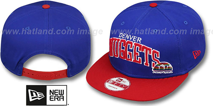 Nuggets 'CHENILLE-ARCH SNAPBACK' Royal-Red Hat by New Era