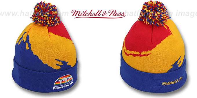 Nuggets 'PAINTBRUSH BEANIE' by Mitchell and Ness