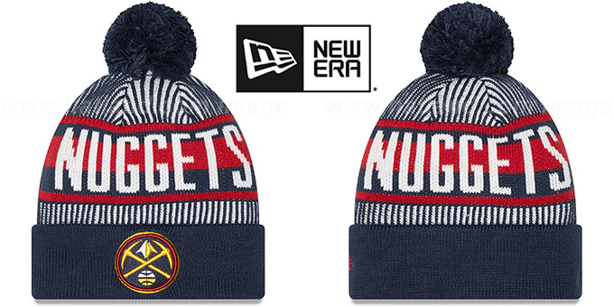 Nuggets 'STRIPED' Knit Beanie Hat by New Era