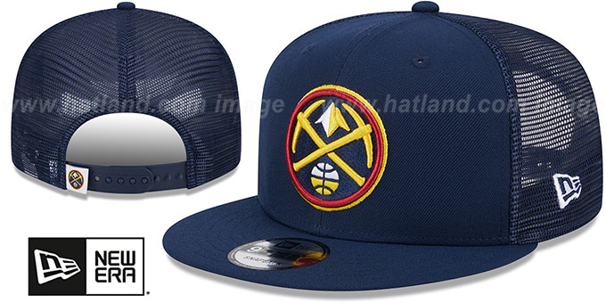 Nuggets 'TEAM-BASIC TRUCKER SNAPBACK' Navy Hat by New Era