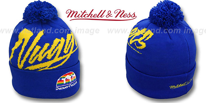 Nuggets 'VICE BEANIE' Royal by Mitchell and Ness