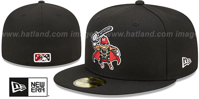 Nuts 'MILB MARVEL DEFENDERS' Black Fitted Hat by New Era