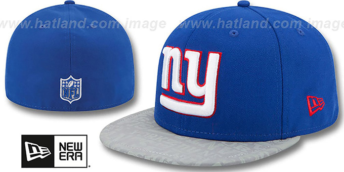 NY Giants '2014 NFL DRAFT' Royal Fitted Hat by New Era