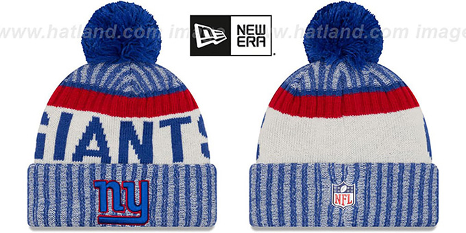 NY Giants '2017 STADIUM BEANIE' Royal Knit Hat by New Era