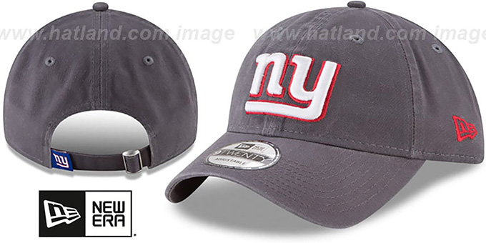 NY Giants 'CORE-CLASSIC STRAPBACK' Charcoal Hat by New Era