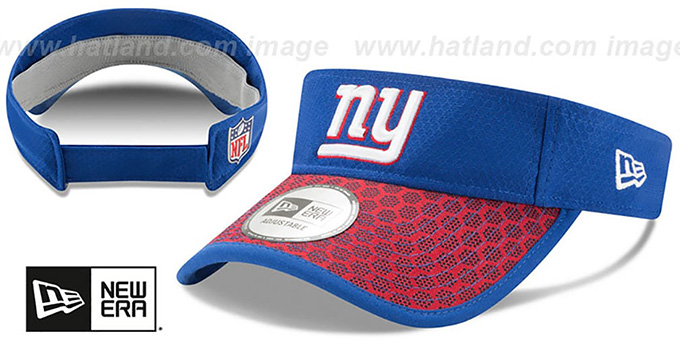 NY Giants 'HONEYCOMB STADIUM VISOR' Royal by New Era