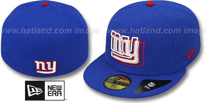 NY Giants 'ILLUSION' Royal Fitted Hat by New Era