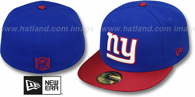 NY Giants 'NFL JERSEY-BASIC' Royal-Red Fitted Hat by New Era