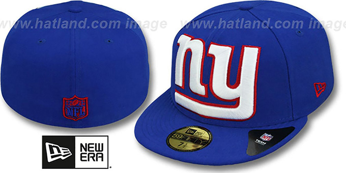 NY Giants NFL 'MIGHTY-XL' Royal Fitted Hat by New Era