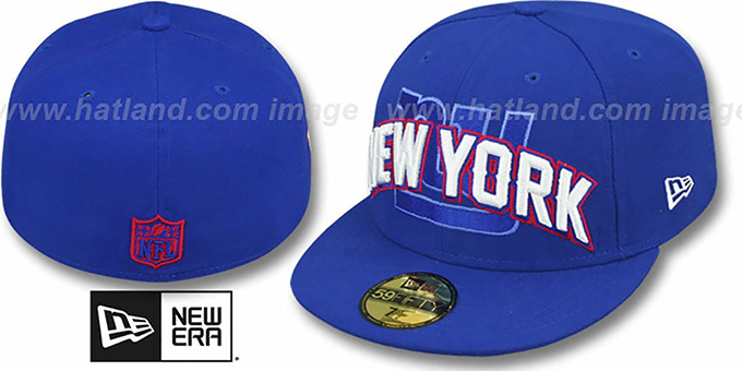 NY Giants 'NFL ONFIELD DRAFT' Royal Fitted Hat by New Era