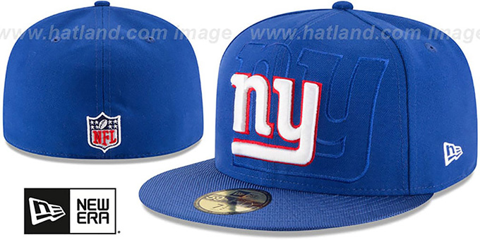 NY Giants 'STADIUM SHADOW' Royal Fitted Hat by New Era