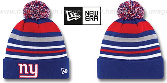 NY Giants 'STRIPEOUT' Knit Beanie Hat by New Era