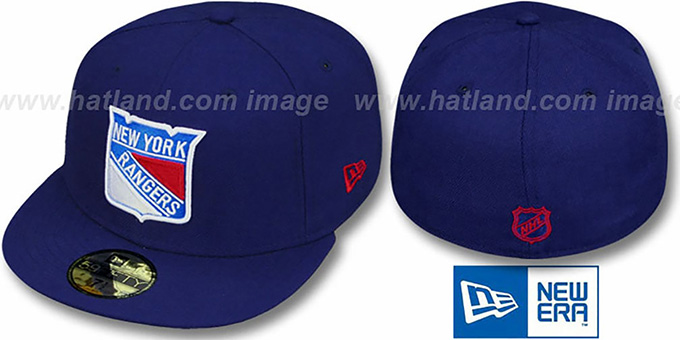 NY Rangers 'TEAM-BASIC' Royal Fitted Hat by New Era