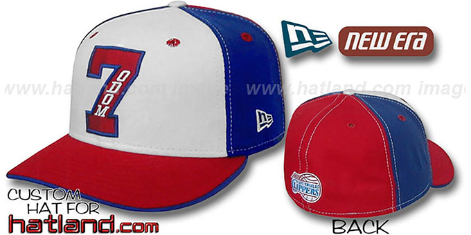 Odom 'PINWHEEL' White-Royal-Red Fitted Hat by New Era