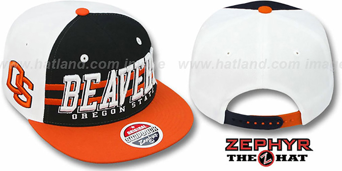 Oregon State '2T SUPERSONIC SNAPBACK' Black-Orange Hat by Zephyr