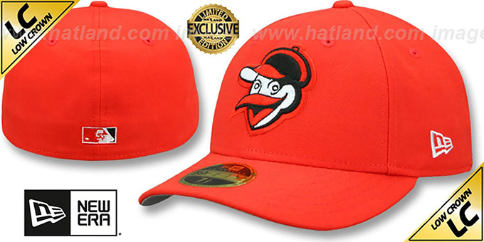 Orioles '1955-62 LOW-CROWN VINTAGE' Orange Fitted Hat by New Era