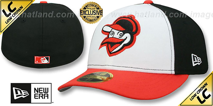 Orioles '1954-63 LOW-CROWN VINTAGE' White-Black-Orange Fitted Hat by New Era