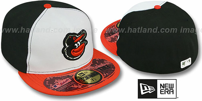 Orioles '2012 STARS N STRIPES' White-Black-Orange Hat by New Era