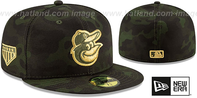 Orioles 2019 ARMED FORCES 'STARS N STRIPES' Hat by New Era