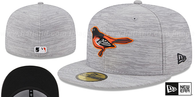 Orioles '2023 CLUBHOUSE' Heather Grey Fitted Hat by New Era