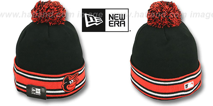 Orioles 'AC-ONFIELD' Black Knit Beanie Hat by New Era