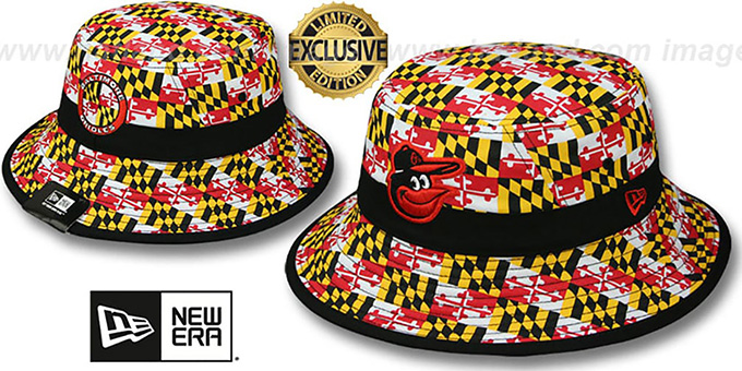 Orioles 'ALL-OVER MARYLAND FLAG BUCKET' Hat by New Era