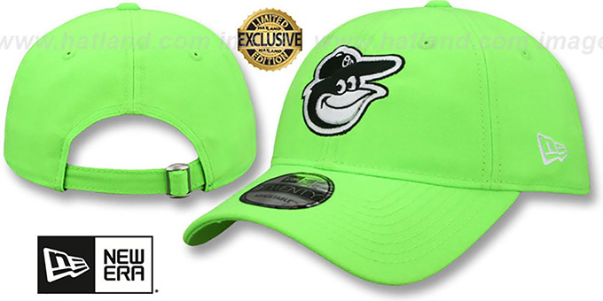 Orioles 'BEACHIN STRAPBACK' Neon Green Hat by New Era