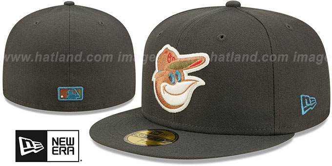 Orioles 'COLOR PACK MULTI' Charcoal Fitted Hat by New Era