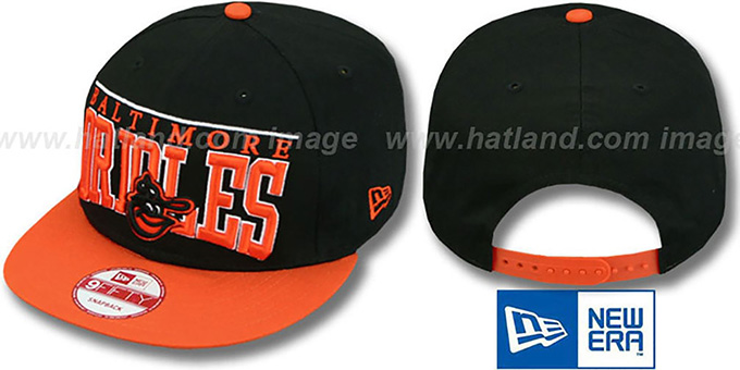 Orioles COOP 'LE-ARCH SNAPBACK' Black-Orange Hat by New Era