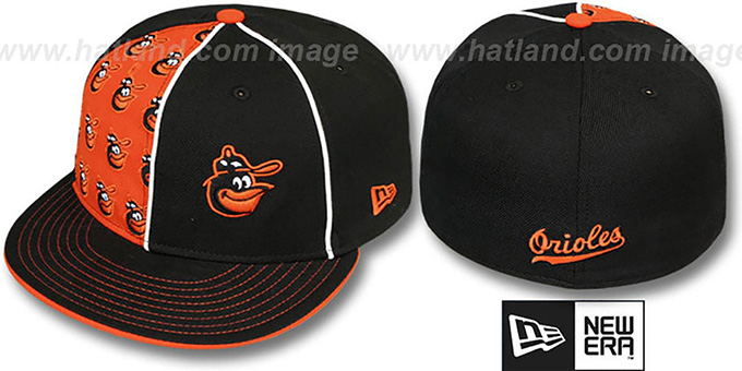 Orioles COOP 'MULTIPLY' Black-Orange Fitted Hat by New Era