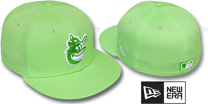 Orioles COOP 'SOLID FASHION' Melon-White Fitted Hat by New Era