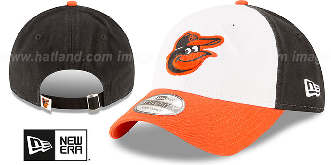 Orioles 'CORE-CLASSIC HOME STRAPBACK' White-Black-Orange Hat by New Era