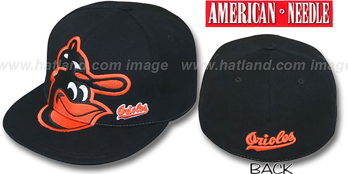 Orioles 'GETTIN BIG' Black Fitted Hat by American Needle