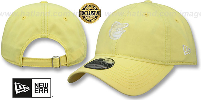 Orioles 'MINI BEACHIN STRAPBACK' Light Yellow Hat by New Era