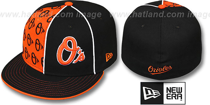 Orioles 'MULTIPLY' Black-Orange Fitted Hat by New Era